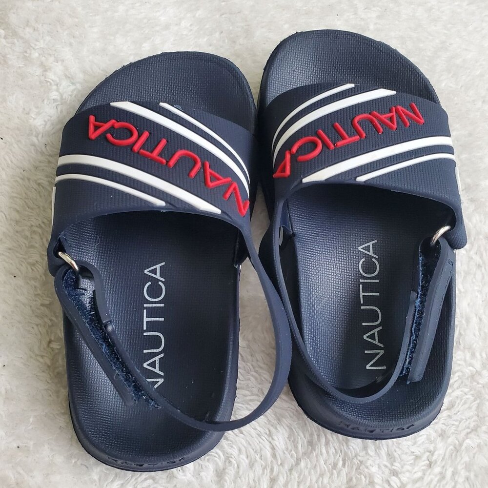 Nautica‎ Toddler's boys sandals Size US 5 blue velcro closure nwot